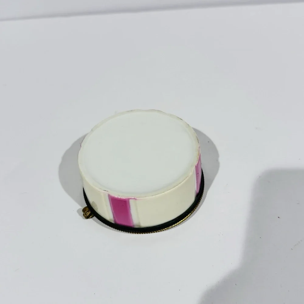 Vintage Hand Painted‎ Porcelain Mirrored Powder Trinket Box Vanity Decor